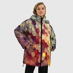 Куртка зимняя женская Ультра блики, цвет: 3D-красный — фото 2