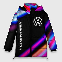 Куртка зимняя женская Volkswagen speed lights, цвет: 3D-черный