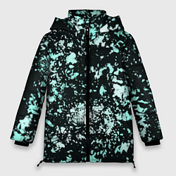 Женская зимняя куртка Абстракция текстура Снег