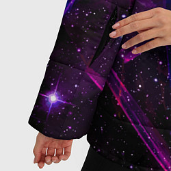 Куртка зимняя женская Triangle space - Neon - Geometry, цвет: 3D-красный — фото 2