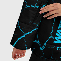 Куртка зимняя женская Watch Dogs - neon gradient: по-вертикали, цвет: 3D-черный — фото 2