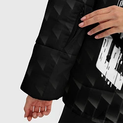 Куртка зимняя женская Fiat карбоновый фон, цвет: 3D-черный — фото 2