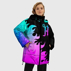 Куртка зимняя женская Architects неоновый огонь, цвет: 3D-черный — фото 2
