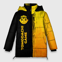 Куртка зимняя женская Tomodachi Game - gold gradient: по-вертикали, цвет: 3D-черный