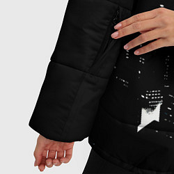 Куртка зимняя женская Токийский гулль - Канеки стоит, цвет: 3D-светло-серый — фото 2