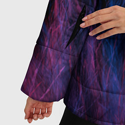 Куртка зимняя женская Абстрактный мех, цвет: 3D-черный — фото 2