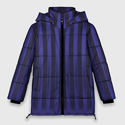 Куртка зимняя женская Строгий узор в полоску, который стройнит, цвет: 3D-светло-серый