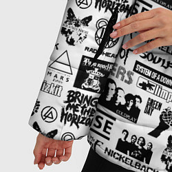 Куртка зимняя женская Contemporary music groups, цвет: 3D-черный — фото 2