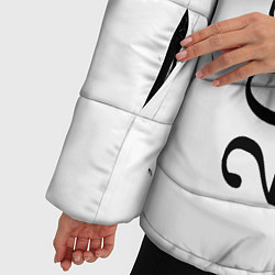 Куртка зимняя женская Кролик 2023 в рамочке: по-вертикали, цвет: 3D-черный — фото 2