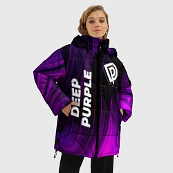 Куртка зимняя женская Deep Purple violet plasma, цвет: 3D-черный — фото 2