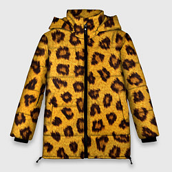 Куртка зимняя женская Текстура леопарда, цвет: 3D-черный
