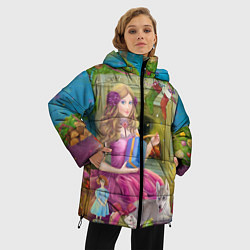 Куртка зимняя женская Новогодний сюрприз, цвет: 3D-светло-серый — фото 2