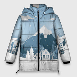 Куртка зимняя женская Зимний день, цвет: 3D-черный