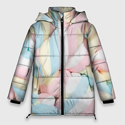 Куртка зимняя женская Маршмелллоу паттерн, цвет: 3D-светло-серый