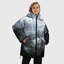 Куртка зимняя женская Природа Скайрима, цвет: 3D-красный — фото 2