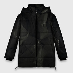 Куртка зимняя женская Эффект мятой бумаги, цвет: 3D-черный