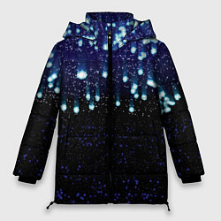 Куртка зимняя женская Падающие звёзды, цвет: 3D-красный