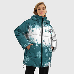 Куртка зимняя женская Сноуборд синева, цвет: 3D-светло-серый — фото 2