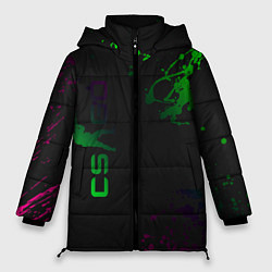 Куртка зимняя женская CS GO Splashes, цвет: 3D-светло-серый