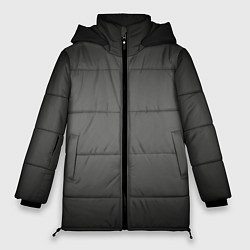 Куртка зимняя женская Серый, черный градиент, цвет: 3D-черный