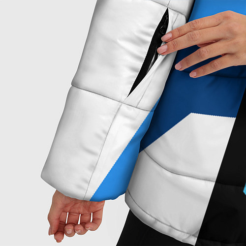 Женская зимняя куртка Bmw - мотоспорт / 3D-Светло-серый – фото 5