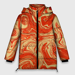 Куртка зимняя женская Апельсиновый узор, цвет: 3D-светло-серый