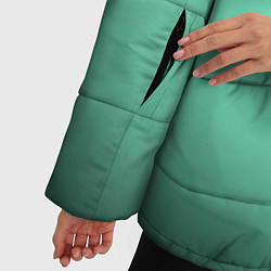 Куртка зимняя женская Аквамариновый градиент, цвет: 3D-черный — фото 2