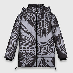 Женская зимняя куртка Графическая фантазия абстракт