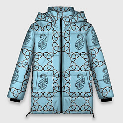 Куртка зимняя женская Восточный огурец, цвет: 3D-черный