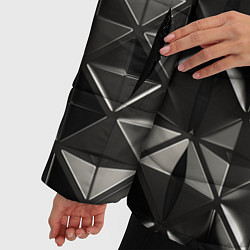 Куртка зимняя женская Металлические плитки, цвет: 3D-черный — фото 2