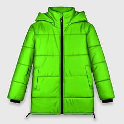 Куртка зимняя женская Кислотный зеленый, цвет: 3D-черный
