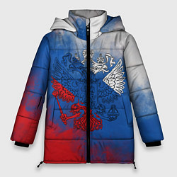 Куртка зимняя женская Триколор градиент, цвет: 3D-красный