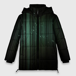Куртка зимняя женская Музыкальный зеленый спектр, цвет: 3D-светло-серый