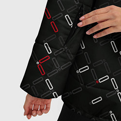 Куртка зимняя женская Текстурный узор, цвет: 3D-черный — фото 2
