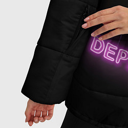 Куртка зимняя женская 80s Depeche Mode neon, цвет: 3D-красный — фото 2