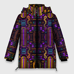 Куртка зимняя женская Нейроарт 2077, цвет: 3D-черный
