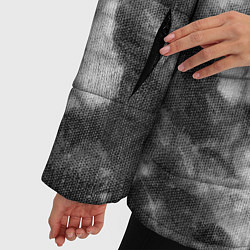 Куртка зимняя женская Черно-белый тай-дай, цвет: 3D-светло-серый — фото 2