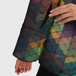 Куртка зимняя женская Стеклянная мозаика цветная, цвет: 3D-красный — фото 2