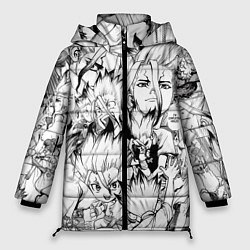 Куртка зимняя женская Исигами Сенку - Доктор Стоун, цвет: 3D-черный