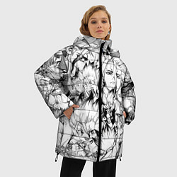 Куртка зимняя женская Исигами Сенку - Доктор Стоун, цвет: 3D-черный — фото 2