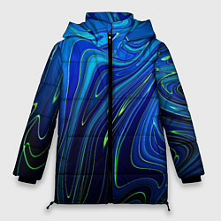 Куртка зимняя женская Blurred colors, цвет: 3D-черный