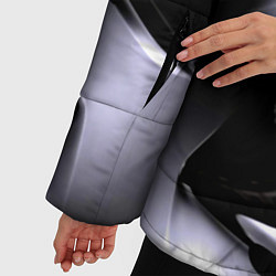 Куртка зимняя женская Хромированные кубы, цвет: 3D-черный — фото 2