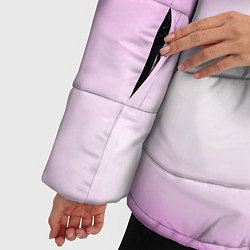 Куртка зимняя женская Градиент розовый, цвет: 3D-светло-серый — фото 2