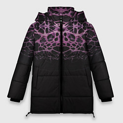 Куртка зимняя женская Флористические разводы, цвет: 3D-светло-серый