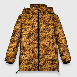 Куртка зимняя женская Текстура из рамена, цвет: 3D-черный