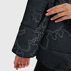 Куртка зимняя женская Бесшовный дымчатый узор, цвет: 3D-красный — фото 2