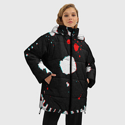 Куртка зимняя женская Темный Скелет, цвет: 3D-светло-серый — фото 2