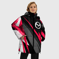Куртка зимняя женская Mazda fast lines, цвет: 3D-черный — фото 2