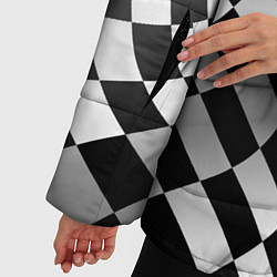 Куртка зимняя женская Ford racing flag, цвет: 3D-черный — фото 2
