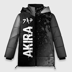 Куртка зимняя женская Akira glitch на темном фоне: по-вертикали, цвет: 3D-черный